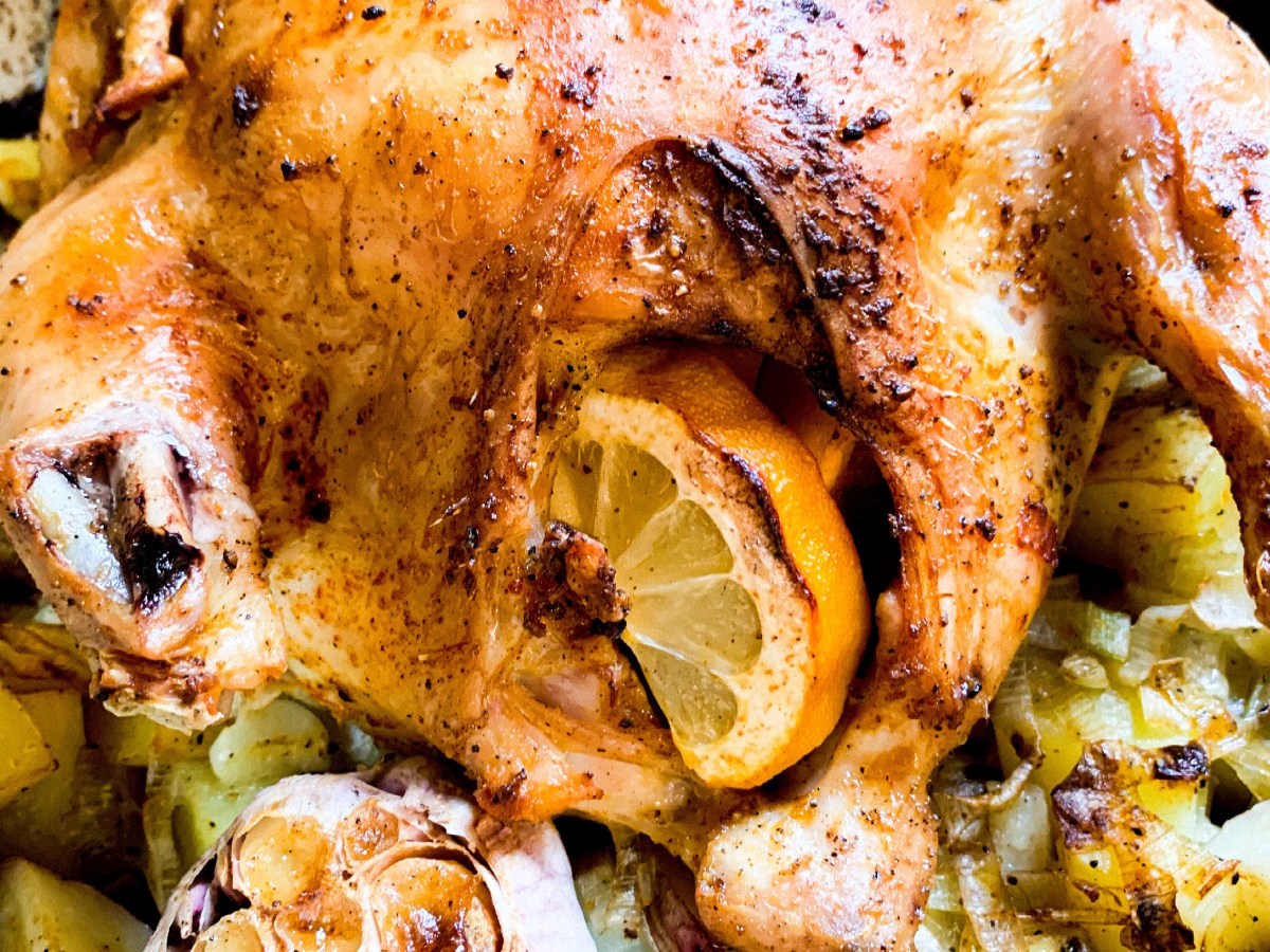 Whole Roasted Chicken &&nbsp;Leeks